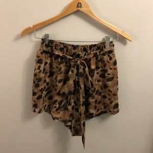 Cheetah Printed Flowy Shorts
